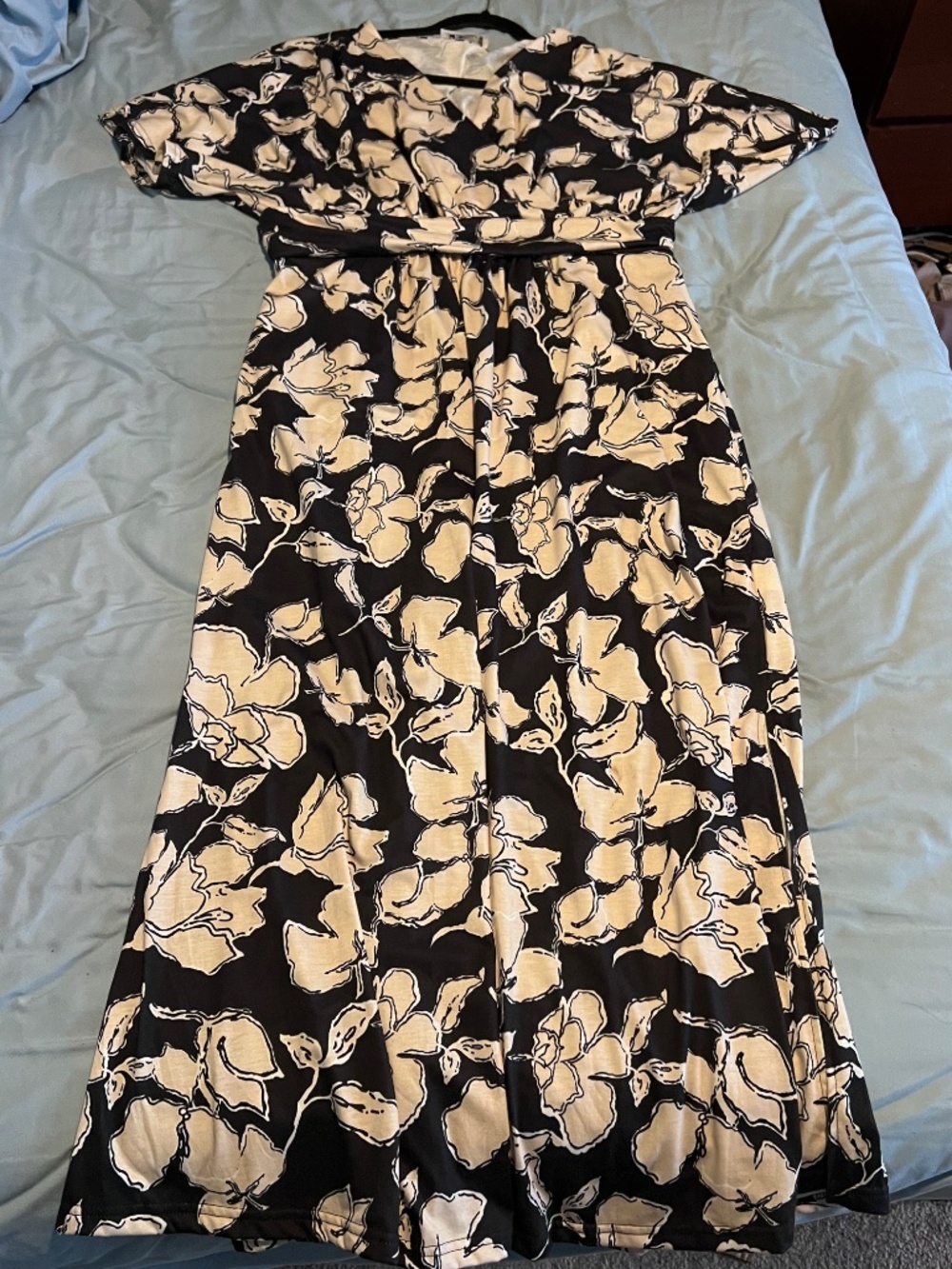 Faux wrap around dress, high waisted - Picture 5 of 6
